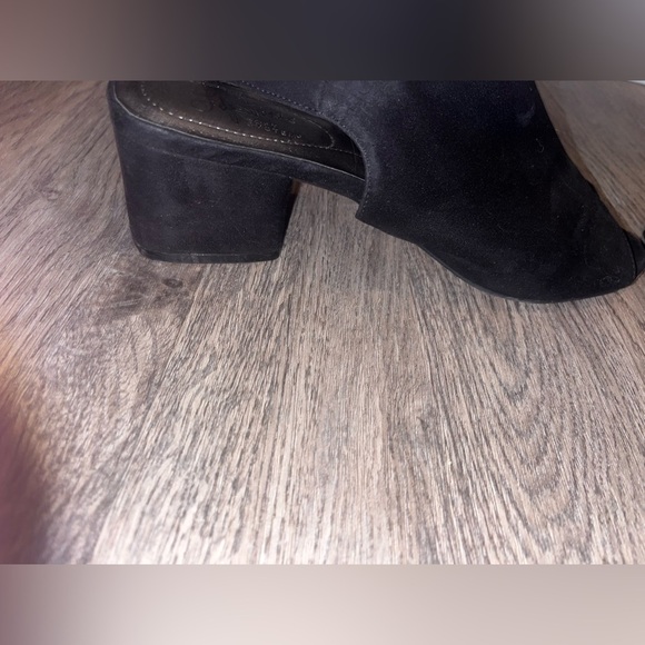 Life Stride Black Mules Comfortable Suede-Like Design - Picture 3 of 3